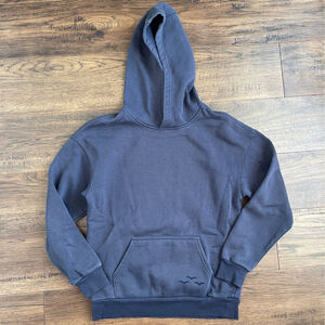 Lazypants Boys Navy Blue Hoodie Fleece size 12 Pocket warm winter fall sweater